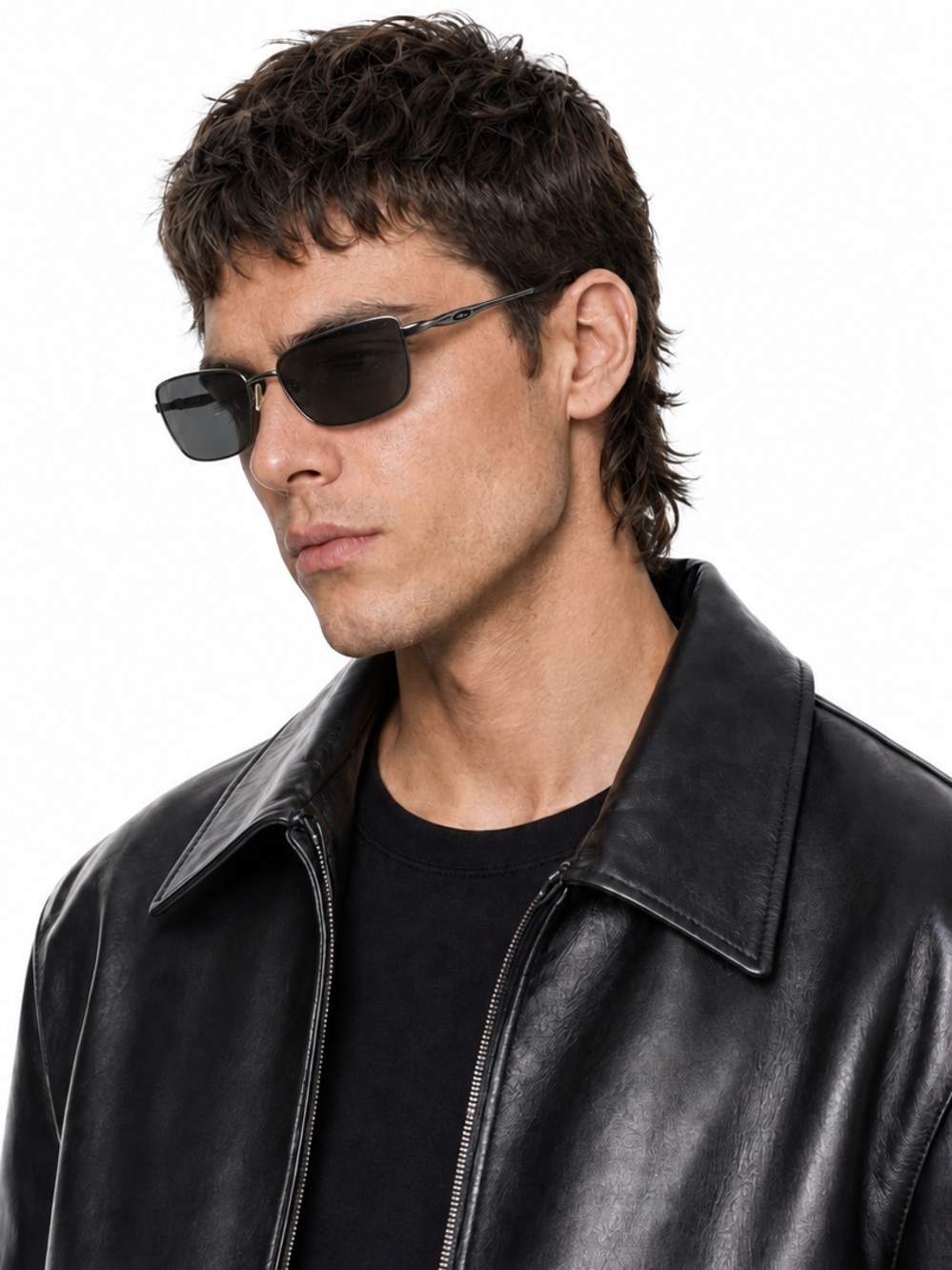 Oakley W Square Wire Sunglasses OO4075-04 Men's 100% Authentic
